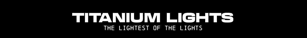 Thunder titanium Lights. The lightest of the lights.
